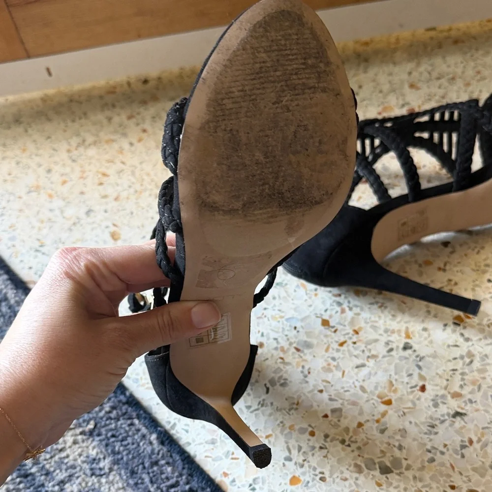 ALDO Giuliano Black Strappy Heeled Sandals - Picture 5 of 7